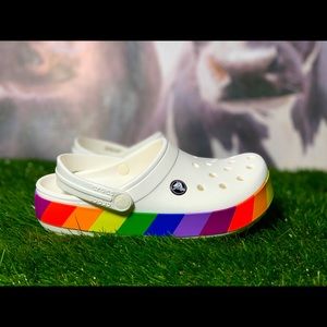 Crocs Crocband™ 'Rainbow Block' Clog